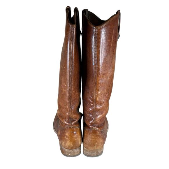 Frye Melissa Button Riding Boots Brown Leather Size 8.5 Distressed Classic - Picture 8 of 10